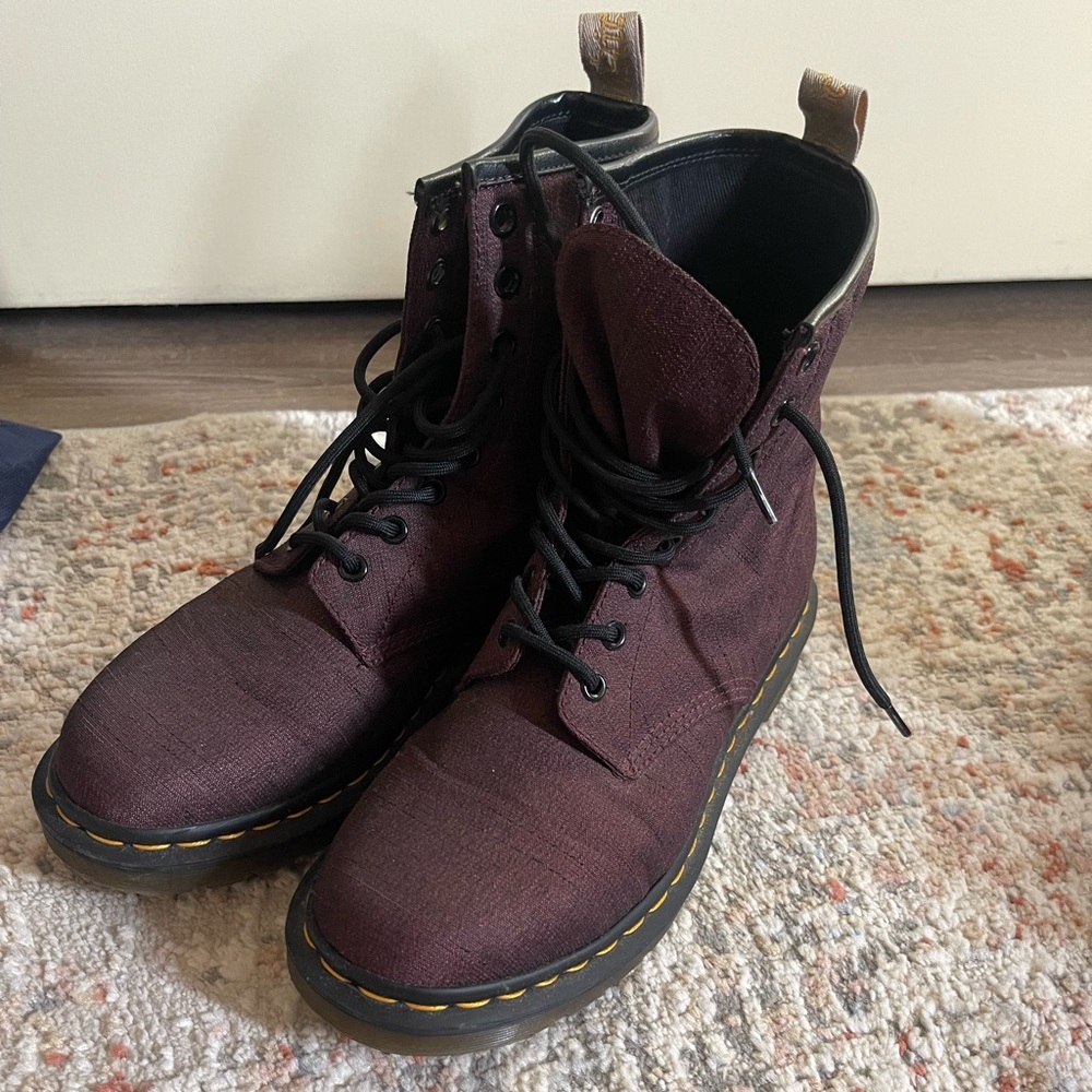 Dr Martens Vegan Castel Canvas Lace-up Boot